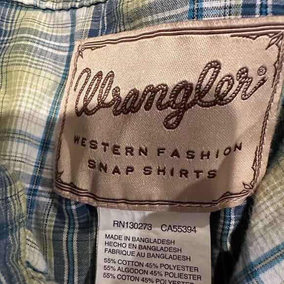 🤠 Wrangler Pearl Snap Short Sleeve Western Shirt – Size XL #0034 - Picture 5 of 7